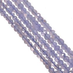 Chalcedony Faceted Roundel Stone Beads Strand (5-7mm)