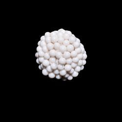 White Agate Stone Beads- 14x11mm, Roundel Shape (Sold By One Pcs)