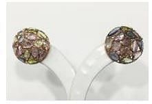 925 Sterling Silver Diamond Earring Studded With Rose Cut Diamonds -  J-2127