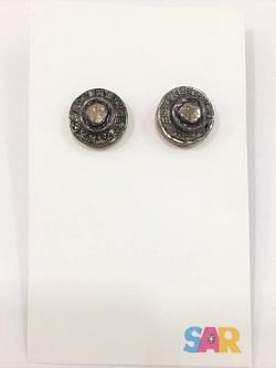  925 Sterling Silver Diamond Earring  - J-2193