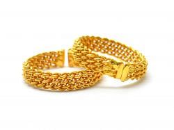 Amazingly 18K Solid Gold yellow Ring Studded With Hydro Stones - SGTAN-0988, Sold By 1 Pcs.