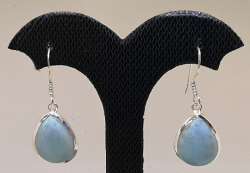 Handmade 925 Silver Earrings Jewellery With Ocean blue and Caribbean
