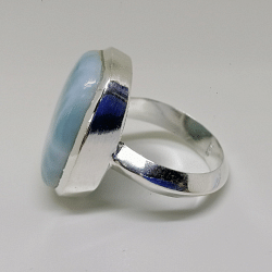 Handmade 925 Silver Ring Jewellery With  Blue Gemstone